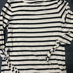 Old Navy Black and White Striped Top